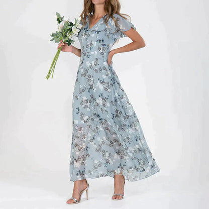 Elegante Jurk Bloemenprint voor Speciale Gelegenheden
