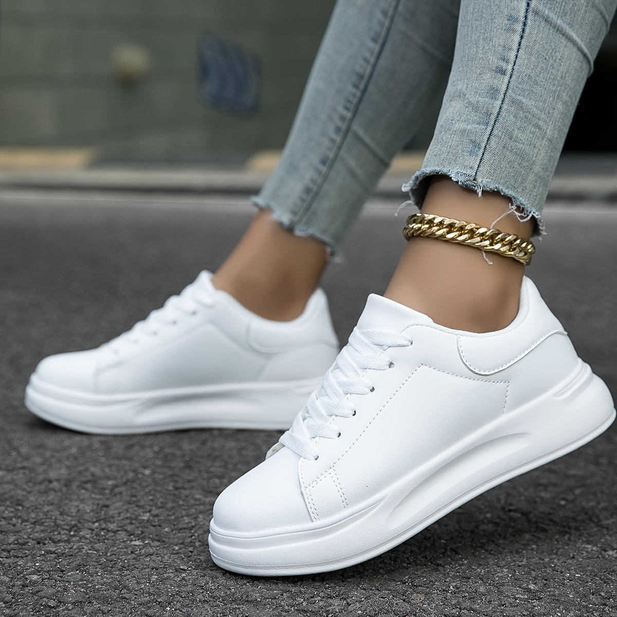 Isabella | Comfortabele Lederen Sportschoenen