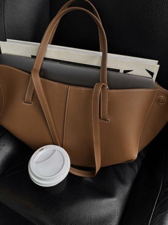 Leren Tote Bag Vintage Stijl voor Dames