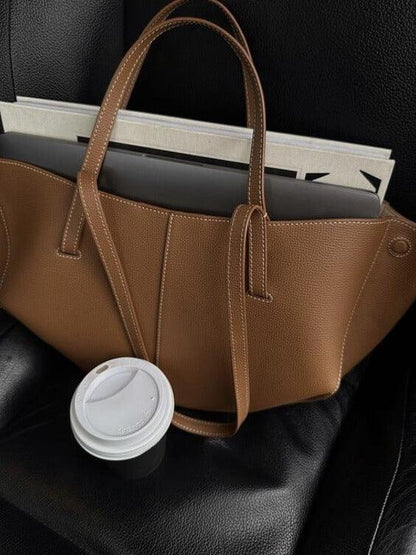 Leren Tote Bag Vintage Stijl voor Dames