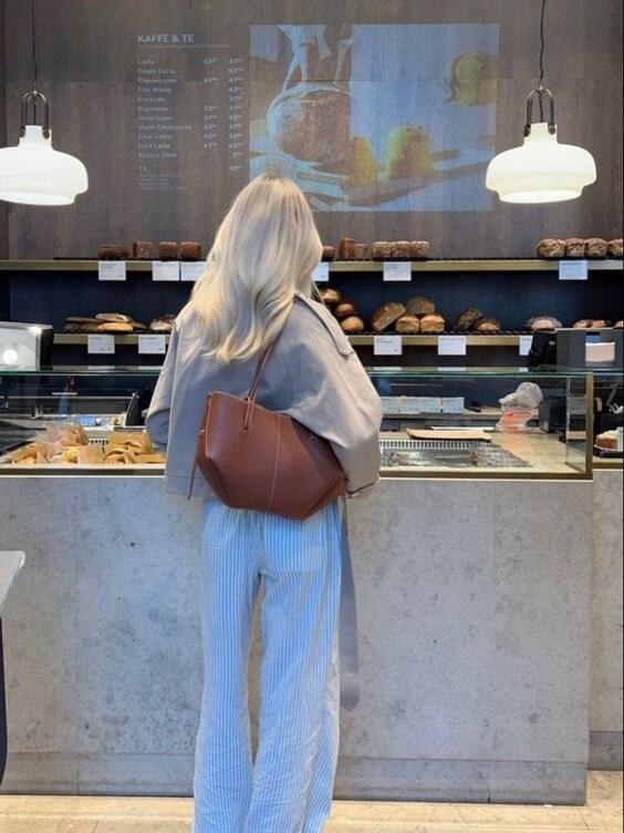 Leren Tote Bag Vintage Stijl voor Dames