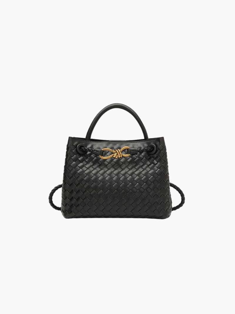 Dames Handtas Gevlochten Leder Look Elegance