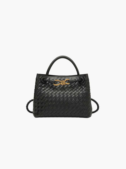 Dames Handtas Gevlochten Leder Look Elegance