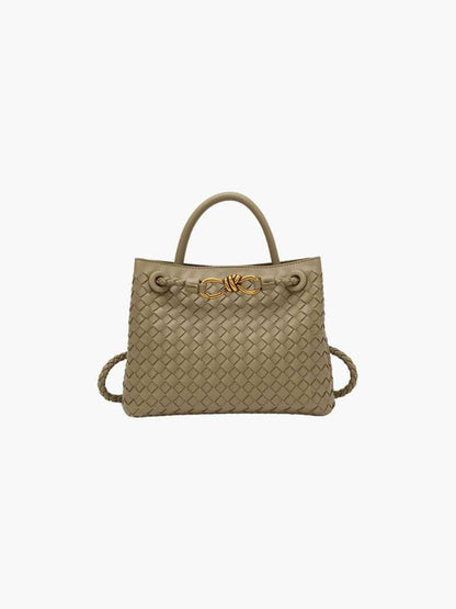 Dames Handtas Gevlochten Leder Look Elegance