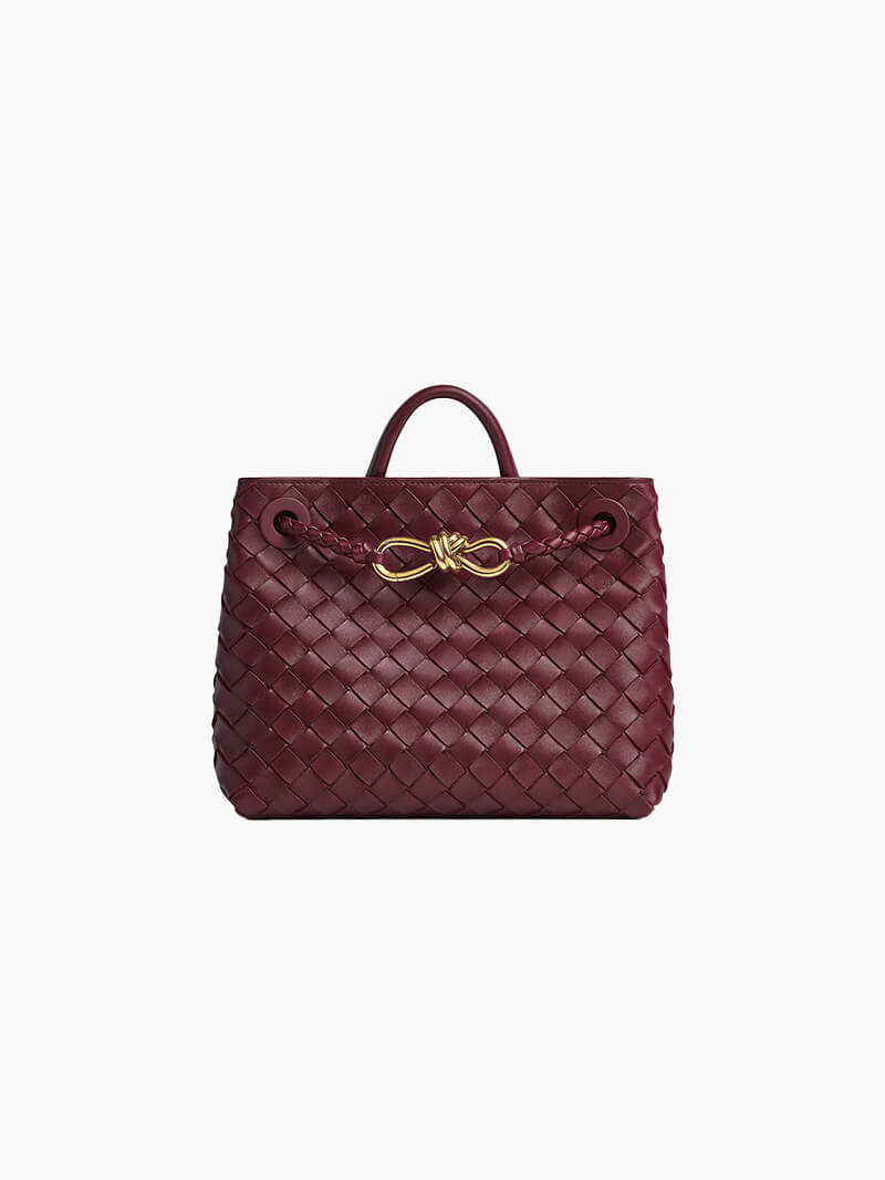 Dames Handtas Gevlochten Leder Look Elegance