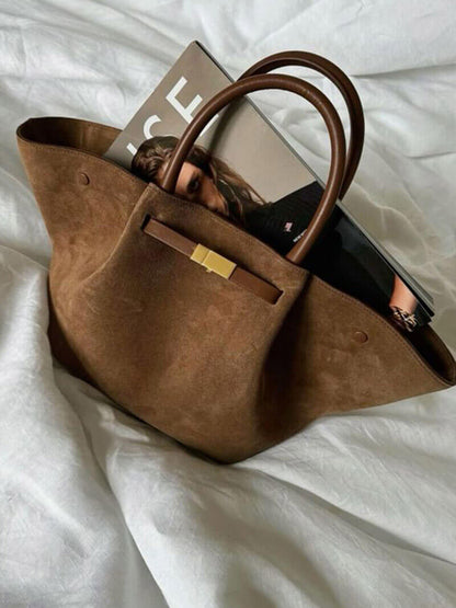 Vegan Suède Tote Tas Elegant en Praktisch voor Dagelijks Gebruik