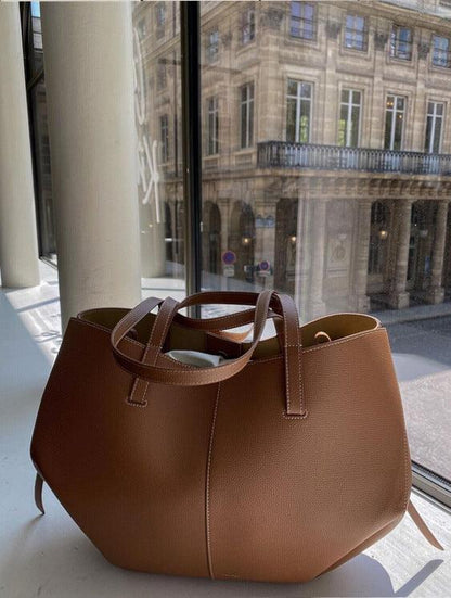 Leren Tote Bag Vintage Stijl voor Dames