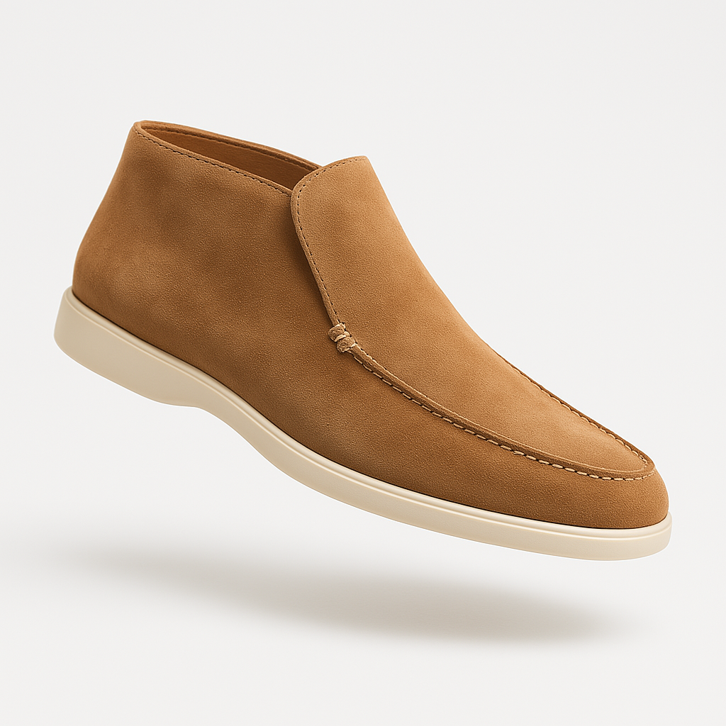 Zwarte Loafers Heren Suède Stijl Tijdloos
