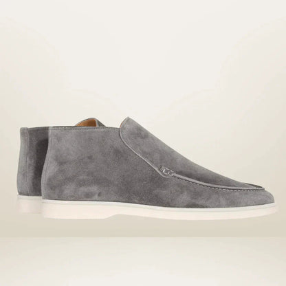 Zwarte Loafers Heren Suède Stijl Tijdloos