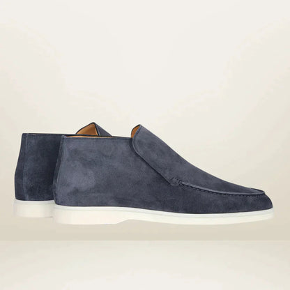 Zwarte Loafers Heren Suède Stijl Tijdloos