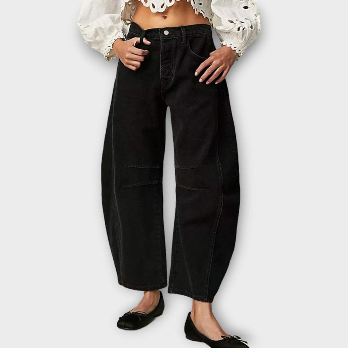 Sophia | Comfortabele & klassieke jeans met wijde pijpen 3