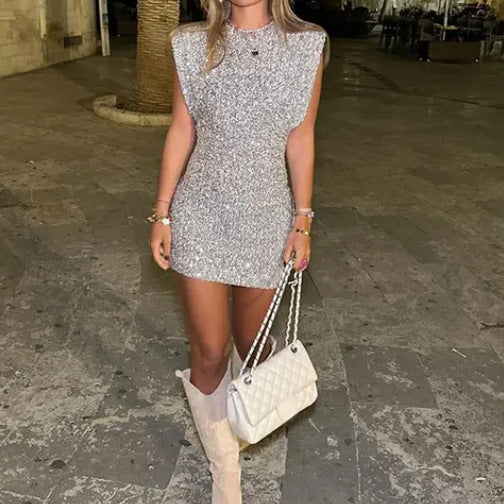 Sophie | Dames Galajurk - Glinsterende Pailletten, Bodycon Design 2