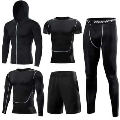 Heren Trainingspak Sneldrogend Elastisch Sportkleding - StudioMarella