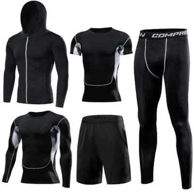 Heren Trainingspak Sneldrogend Elastisch Sportoutfit