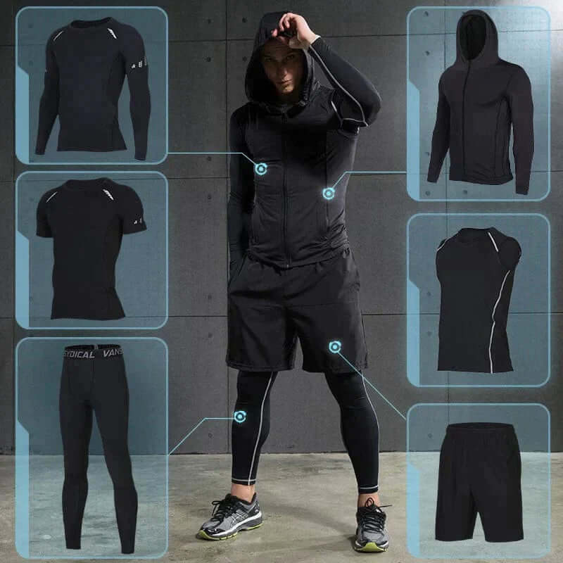 Heren Trainingspak Sneldrogend Elastisch Sportkleding