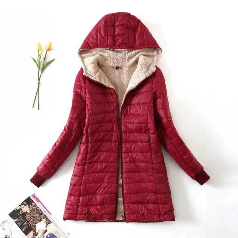 Dames Pile Jas Warme Winterjas - StudioMarella