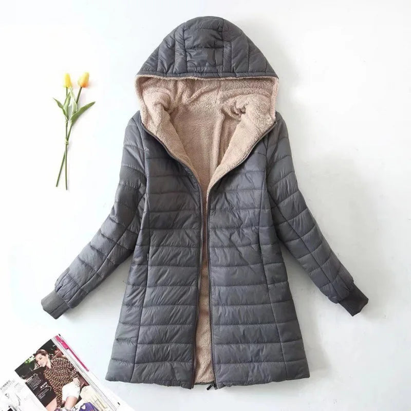 Dames Pile Jas Warme Winterjas
