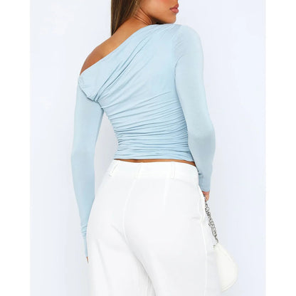 Stijlvolle Off-Shoulder Top | Vrouwen Langsleeve Shirt 4
