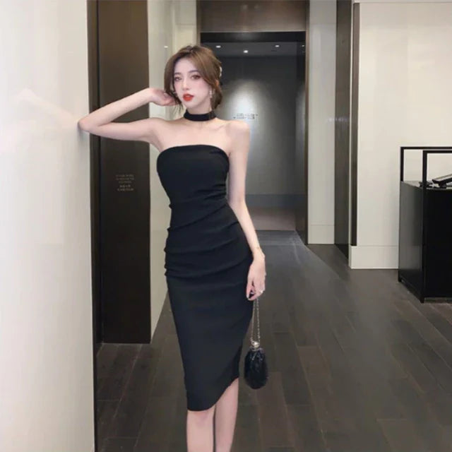 Strapless Feestjurk voor Vrouw Party Jurk Zonder Schouderbandjes - StudioMarella