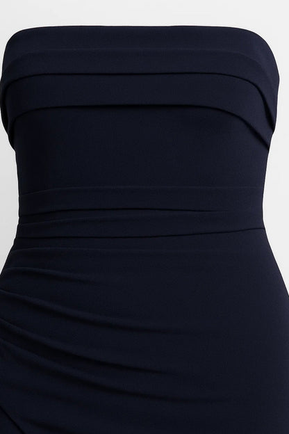 Elegante Maxi Jurk Dames Strapless met Hoge Split