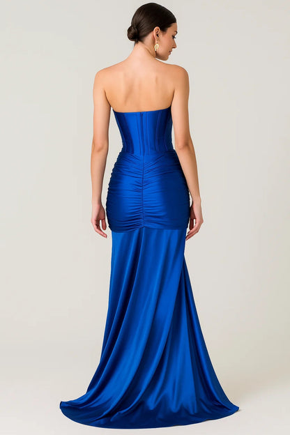 Elegante Galajurk Zonder Banden met Plooi Details