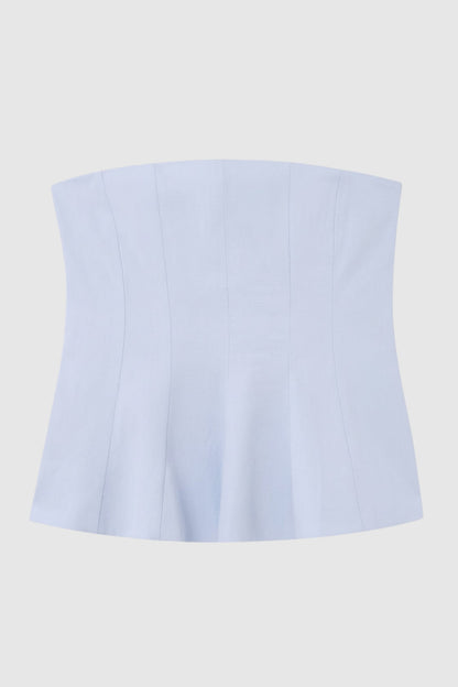 Dames Top Zonder Bandjes Corset Fit Uitlopende Zoom
