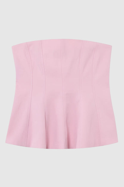 Dames Top Zonder Bandjes Corset Fit Uitlopende Zoom