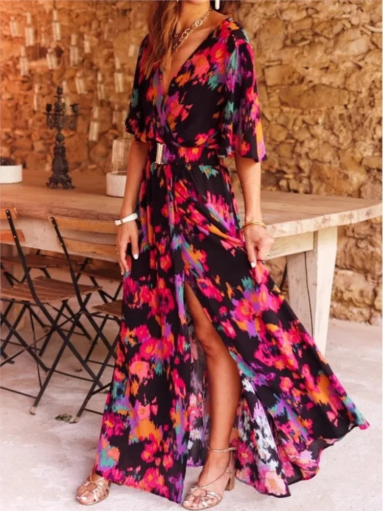 Lange Feestjurk Zomerjurk Elegante Avondjurk voor Vrouw