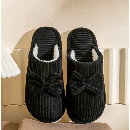 Pantoffels met Strik en Antislipzool Elegante Dames