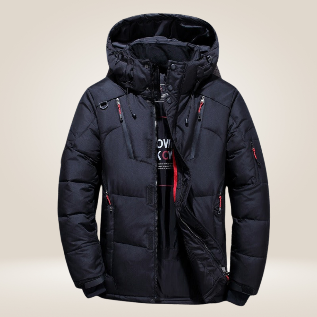 Warme Winterjas Comfortabel Design voor Heren