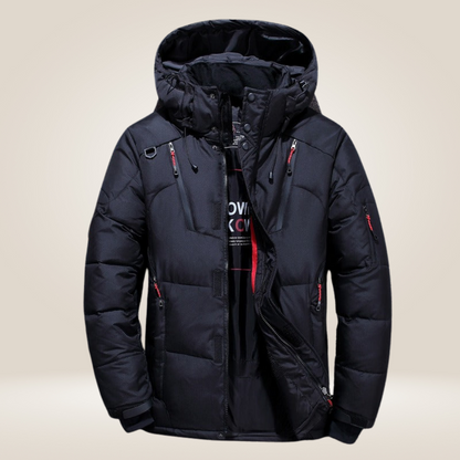 Warme Winterjas Comfortabel Design voor Heren