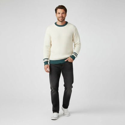Heren Trui Zacht Oversized Gebreid Casuele Look - StudioMarella