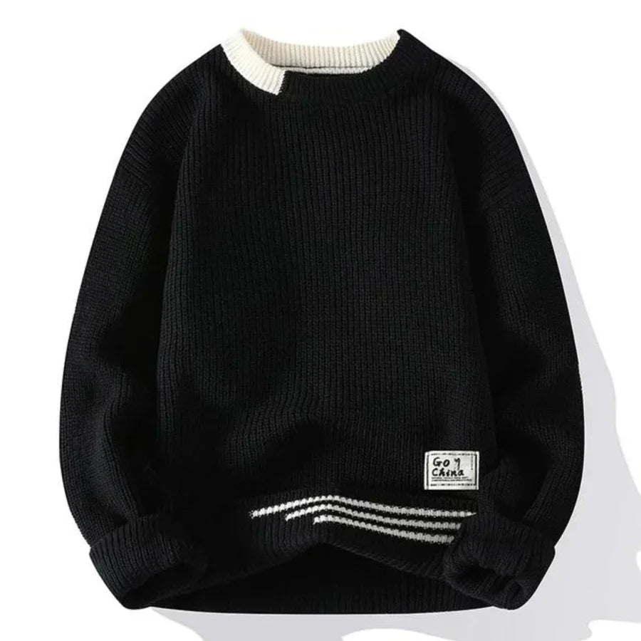 Sven Heren Trui | Zachte Gebreide Oversized Stof, Casual 3