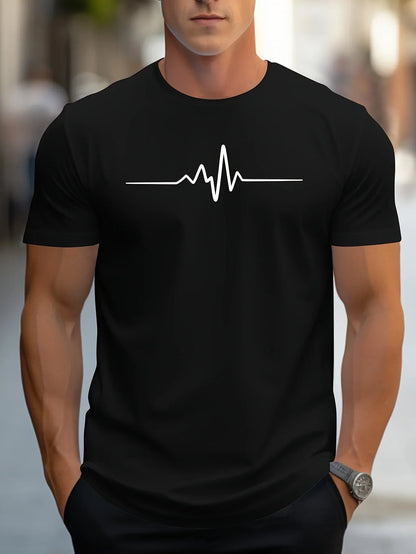 Mannen T Shirt Slim Fit met Grafische Print