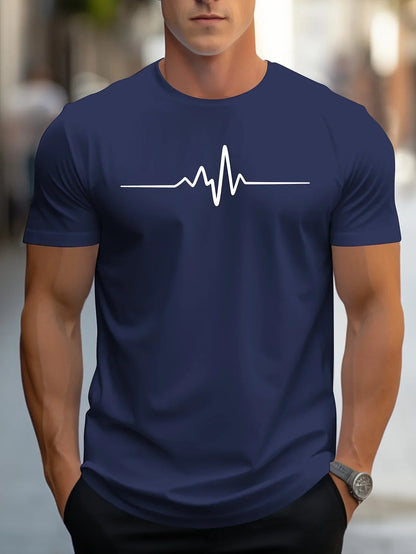 Mannen T Shirt Slim Fit met Grafische Print