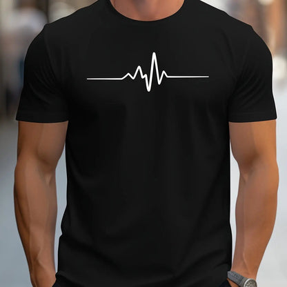 Mannen T Shirt Slim Fit met Grafische Print