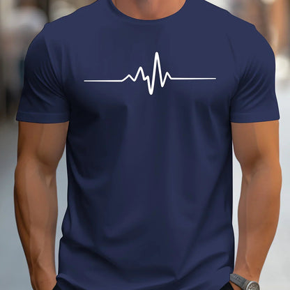 Mannen T Shirt Slim Fit met Grafische Print