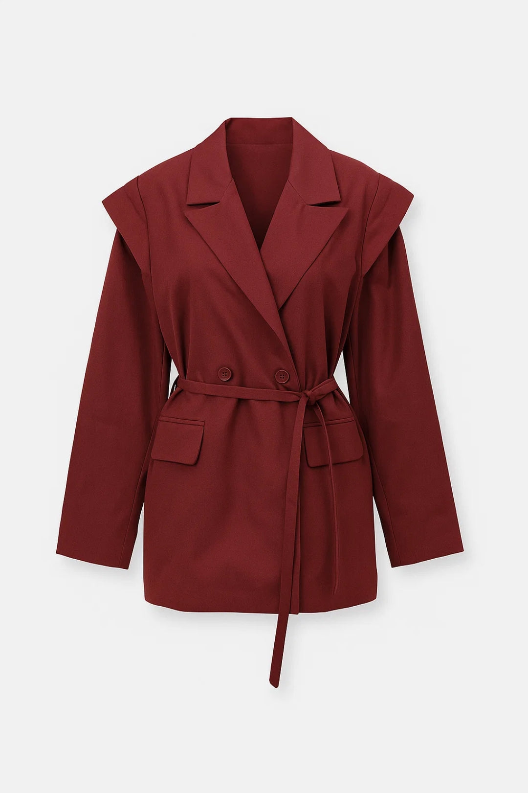 Dames Blazer Elegant Getailleerd met Ceintuur