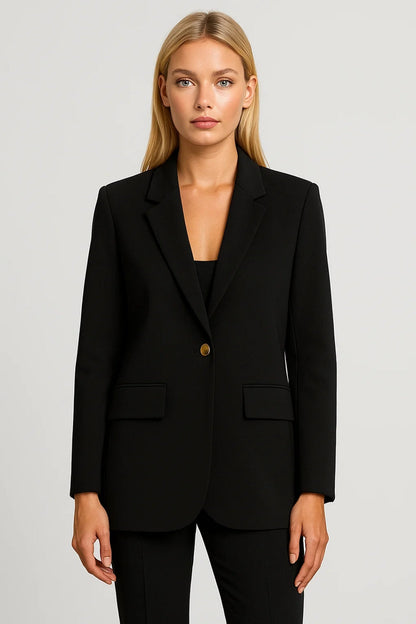 Dames Blazer Klassiek Enkelknoops Model Elegant