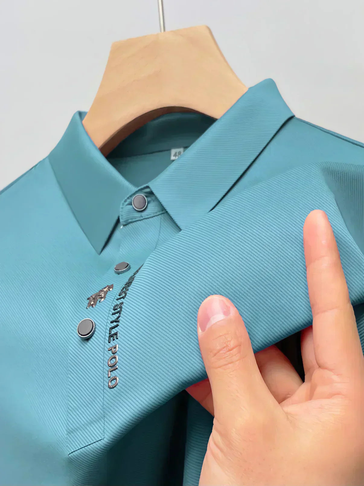 Heren Polo Shirt Kreukvrij Stretch Comfortabel