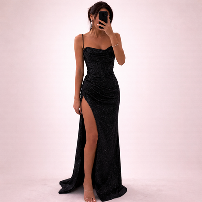 Tess | Romantische jurk met pailletten en elegante 5