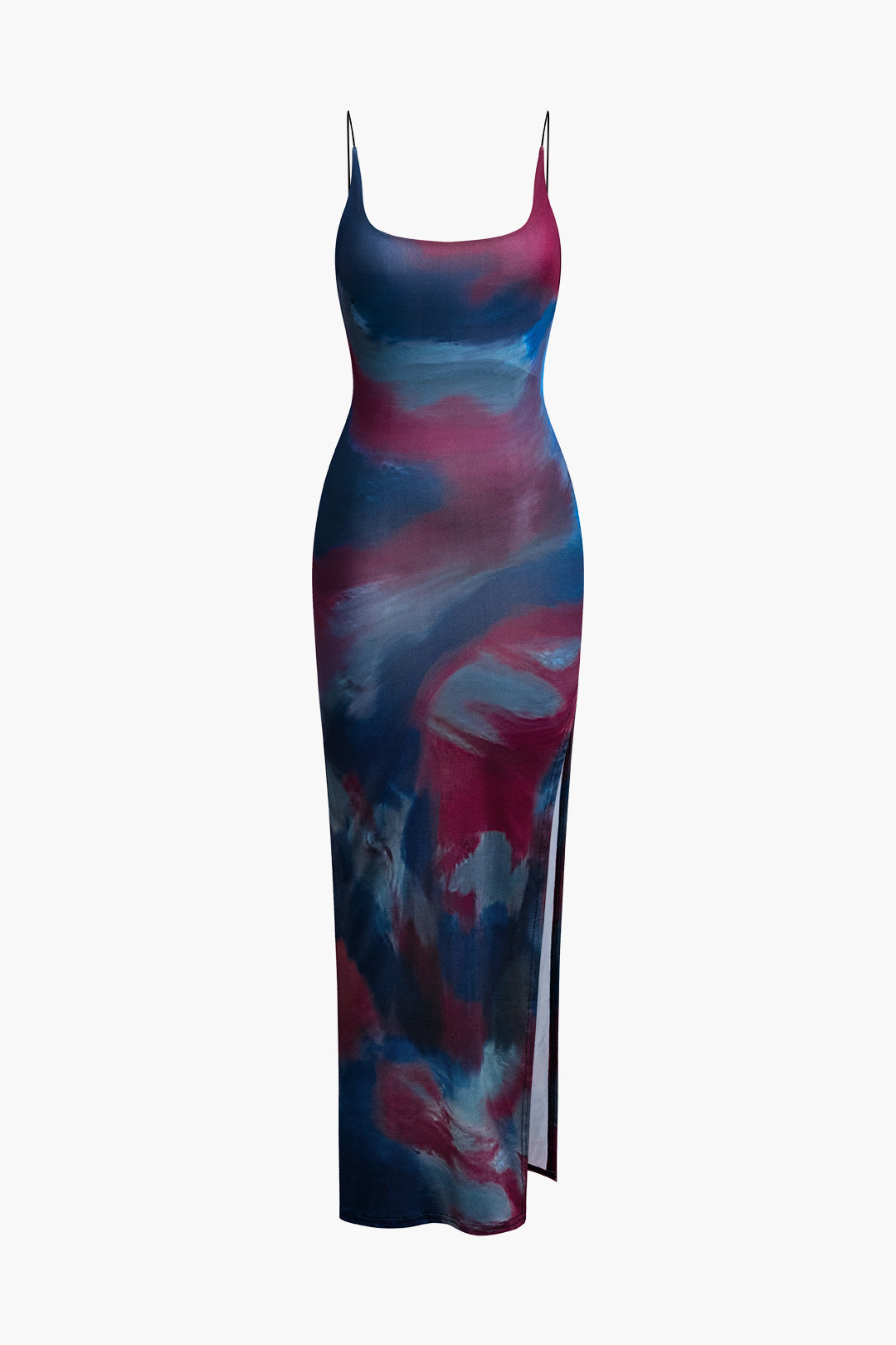 Kleurrijke Maxi Jurk Dames Tie Dye met Open Rug - StudioMarella