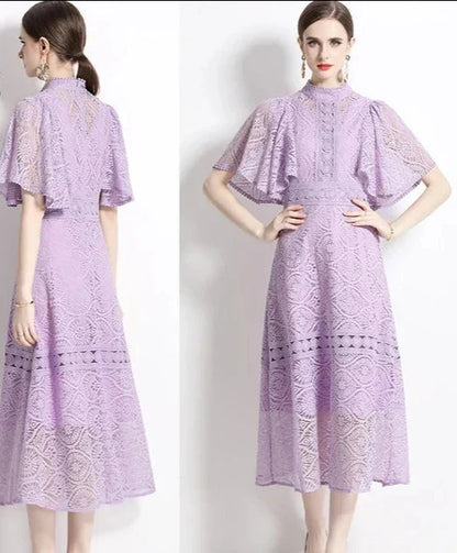 Tingfly Feestjurk Ruches Elegante Avondjurk Vintage Stijl
