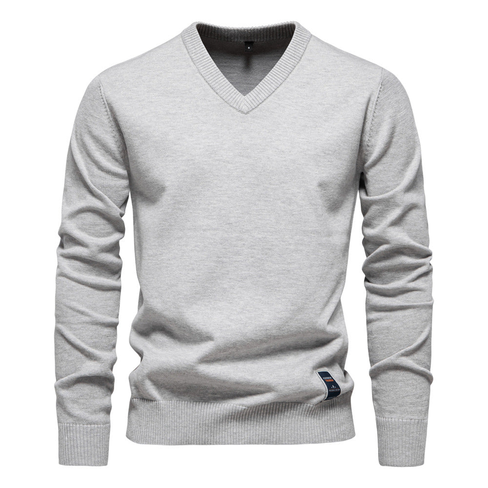 Tomas | Heren Trui V Hals – Zacht, Ademend & Elegant 1