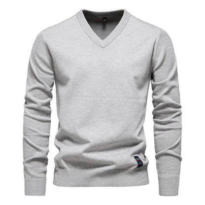 Tomas | Heren Trui V Hals – Zacht, Ademend & Elegant 1