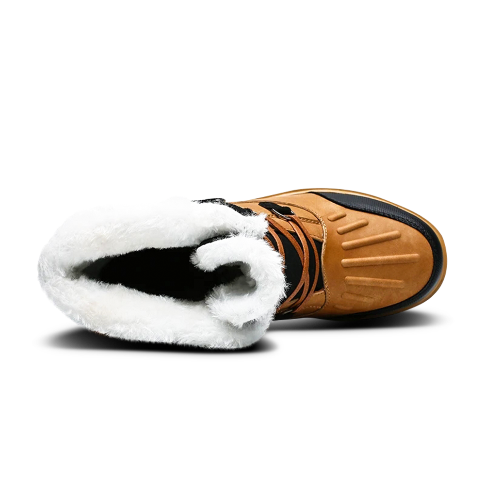 Heren Winterlaarzen Warm Gevoerd Waterdicht met Antislipzool