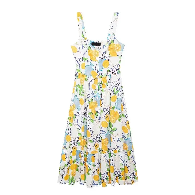 Dames Slipjurk Met Mooi Opulent Print