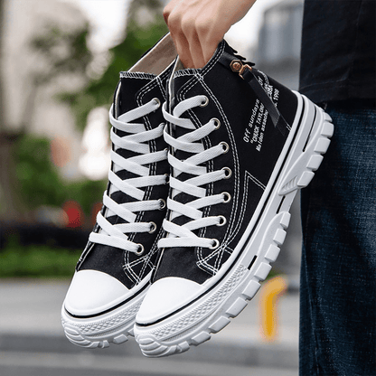 Hoge Design Sportschoenen voor Mannen Elegant Zwart