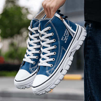 Hoge Design Sportschoenen voor Mannen Elegant Zwart