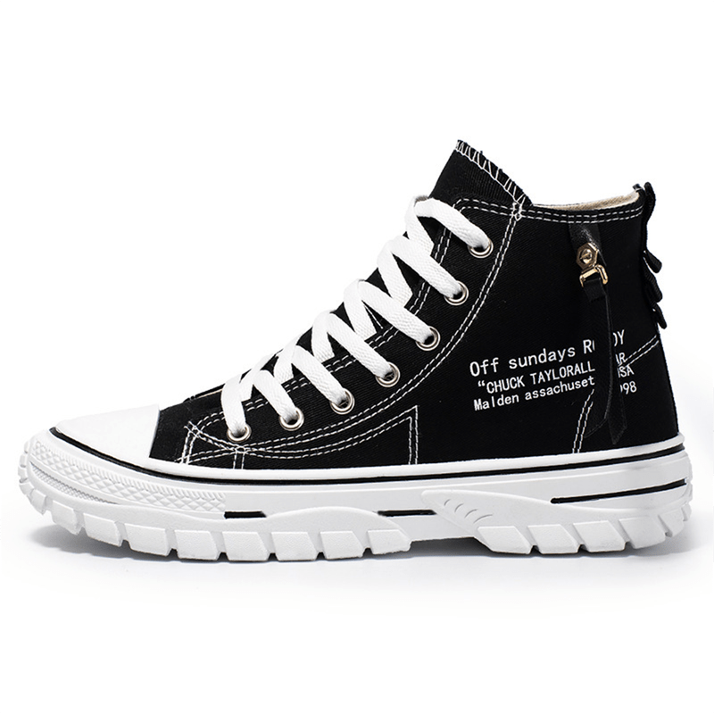 Hoge Design Sportschoenen voor Mannen Elegant Zwart